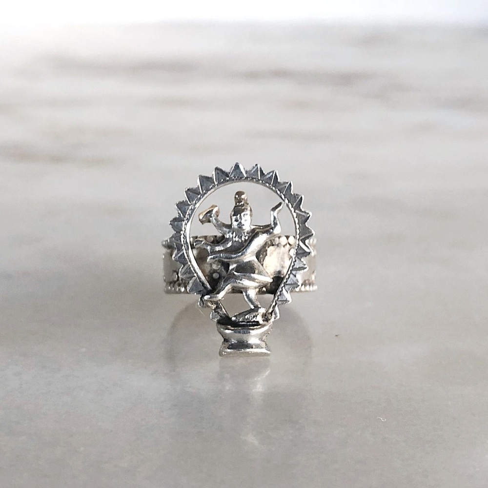 Sterling Silver Thai Brahma Ring